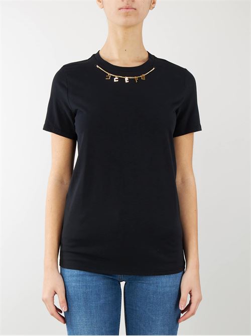 Jersey T-shirt with charms accessory Elisabetta Franchi ELISABETTA FRANCHI | T-shirt | MA01141E2110